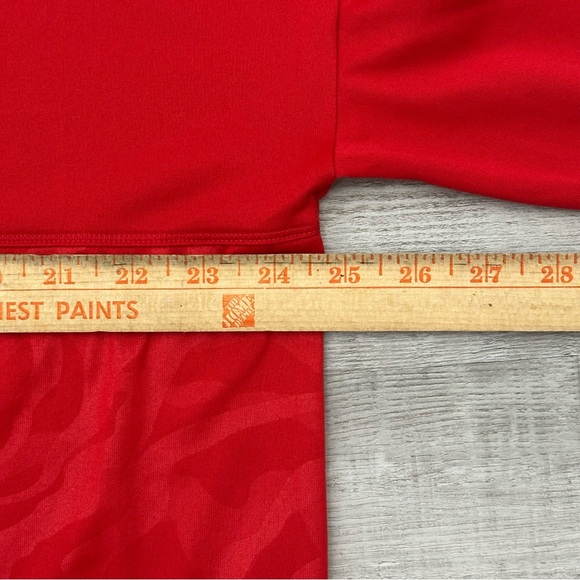 Under Armour Women's Pullover Hoodie Quarter Zip Size XXL Red Loose Fit - Picture 8 of 9